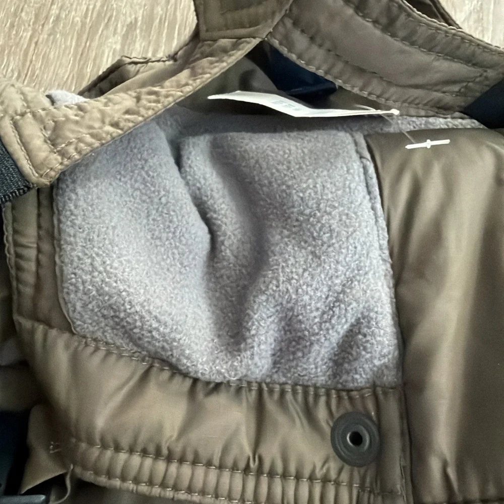 BABY GAP TODDLER SKI PANTS ,BIB‎ BROWNISH GREEN INSULATED SIZE 3 YEARS NWT